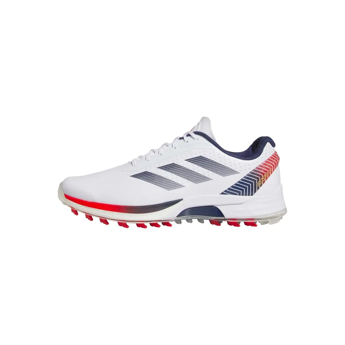 Adidas chaussure de golf ADIZERO white dark blue red