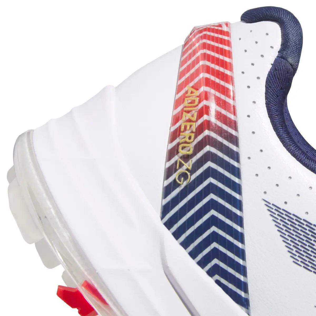 Adidas chaussure de golf ADIZERO white dark blue red