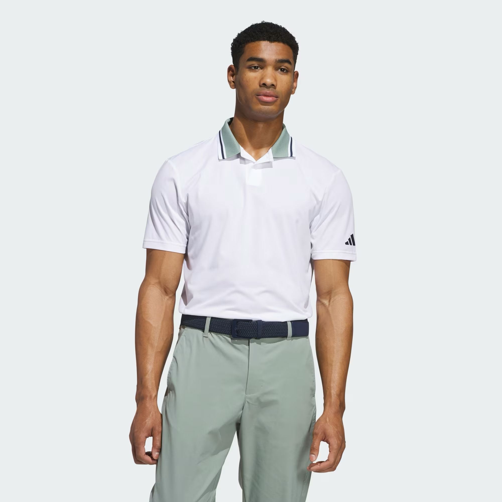Adidas Polo BEYOND TWISTKNIT blanc