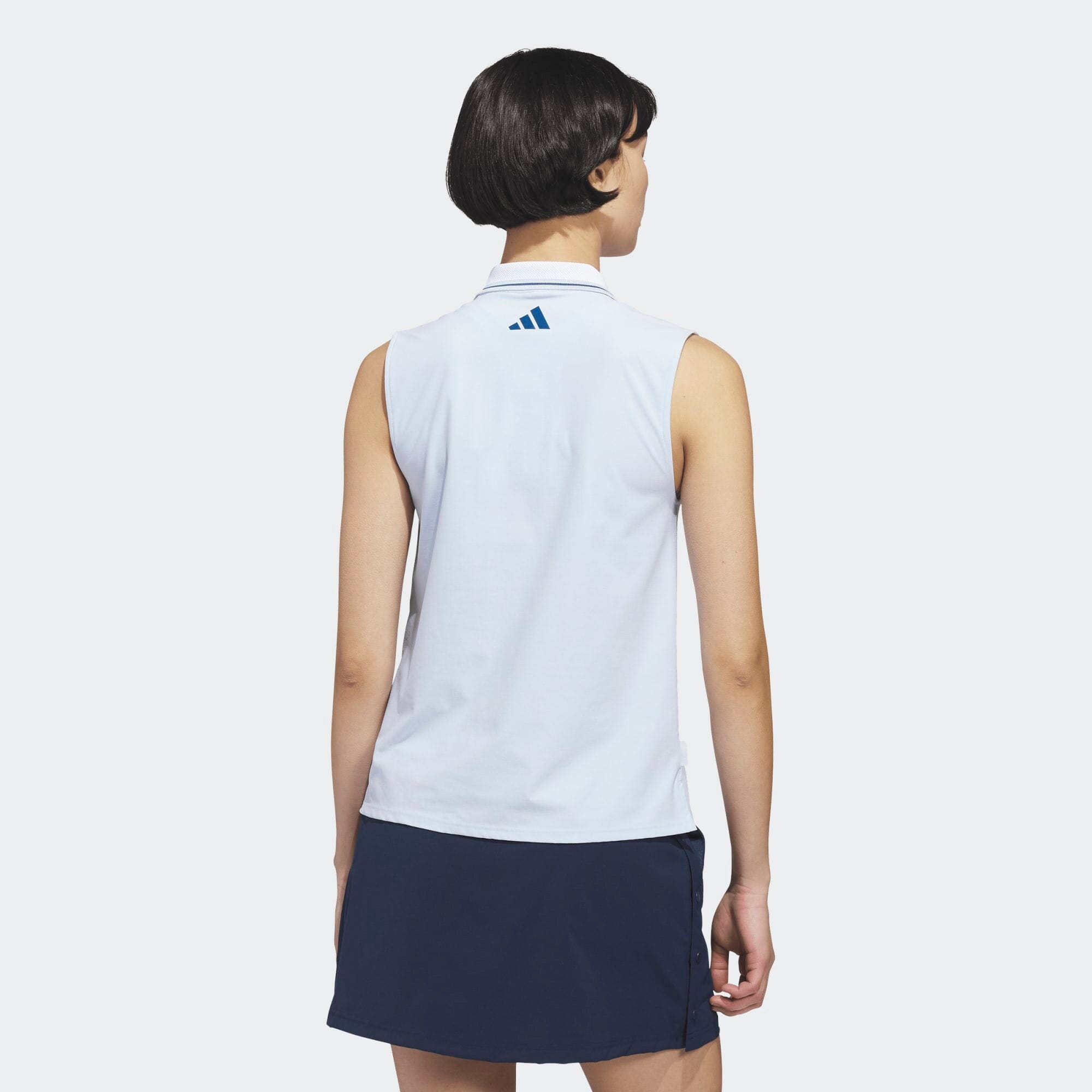 Adidas Polo de golf sans manches TWISTKNIT Bleu Ciel