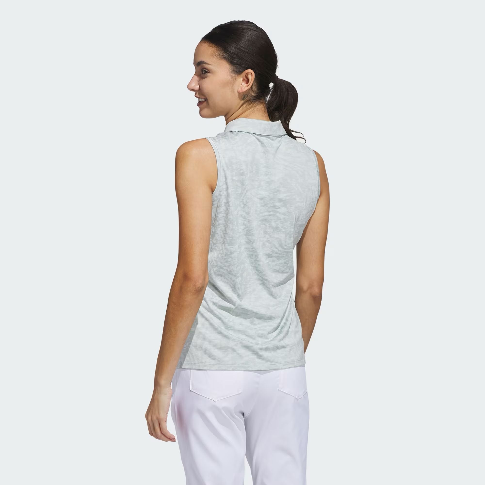 Adidas polo femme ultimate jacquard wonder silver