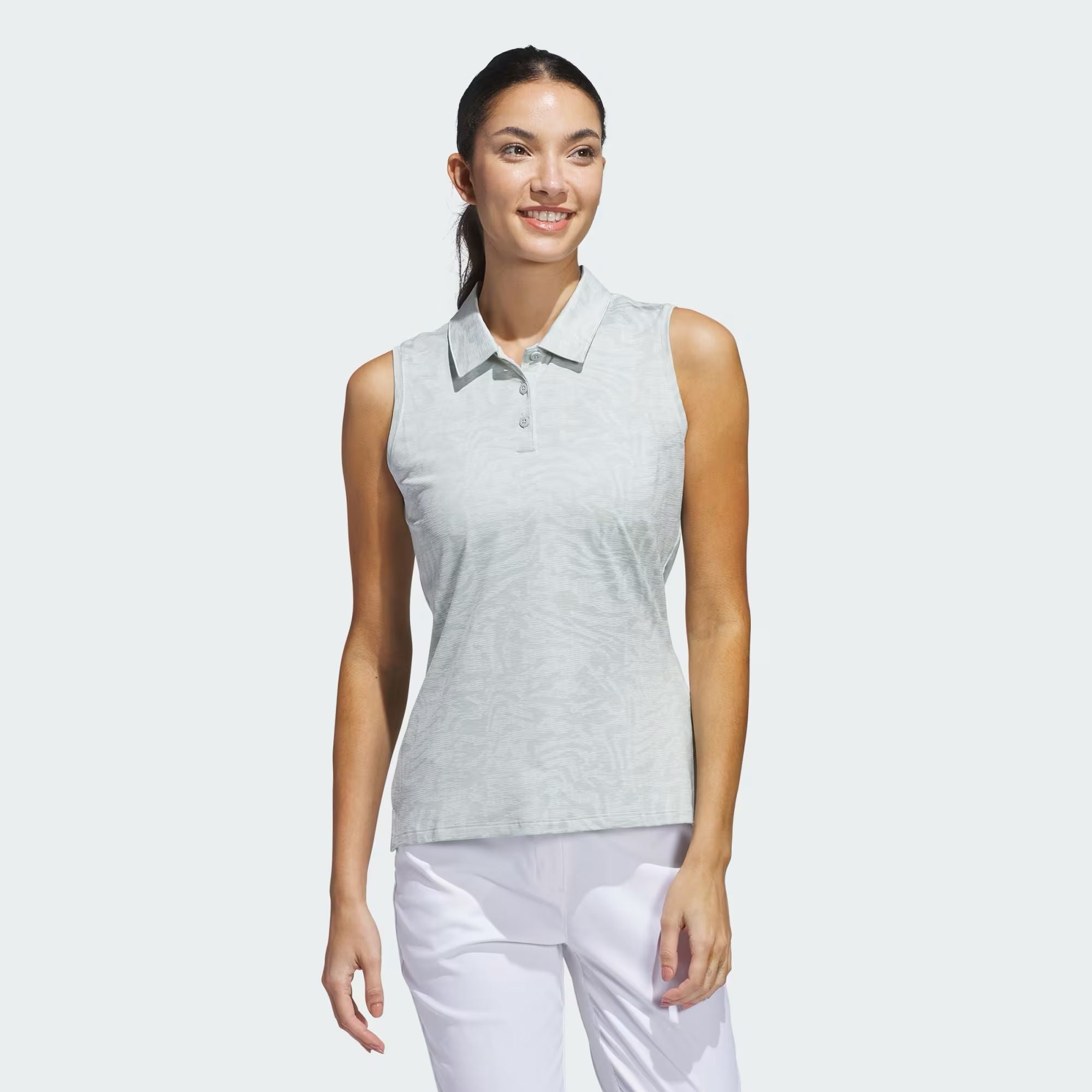Adidas polo femme ultimate jacquard wonder silver