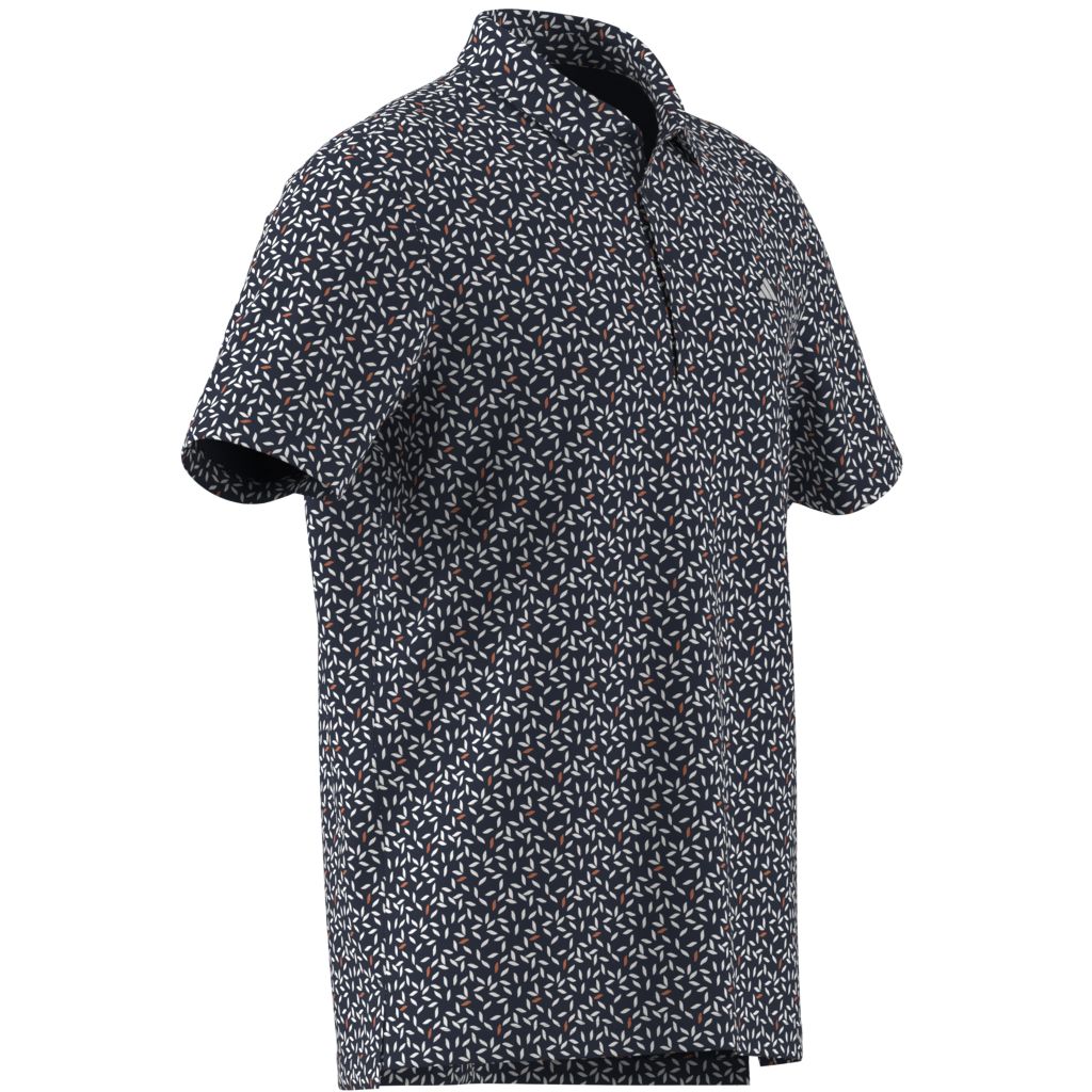 Adidas Polo Imprimé Doux ULTIMATE365+ Marine/Blanc