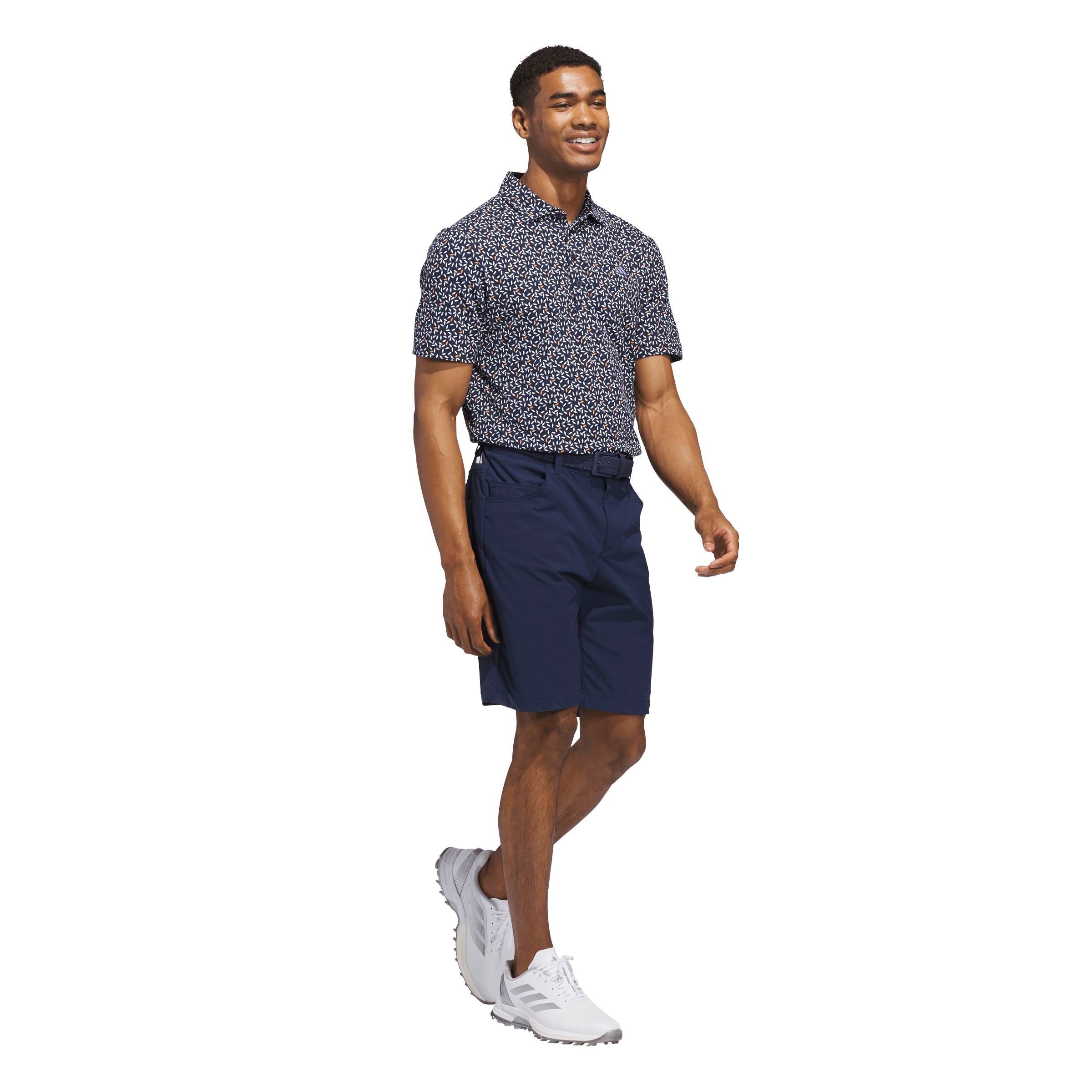 Adidas Polo Imprimé Doux ULTIMATE365+ Marine/Blanc