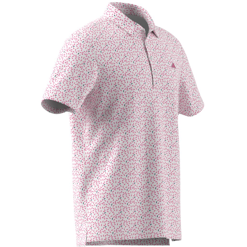 Adidas Polo Imprimé Doux ULTIMATE365+ Rose/Blanc