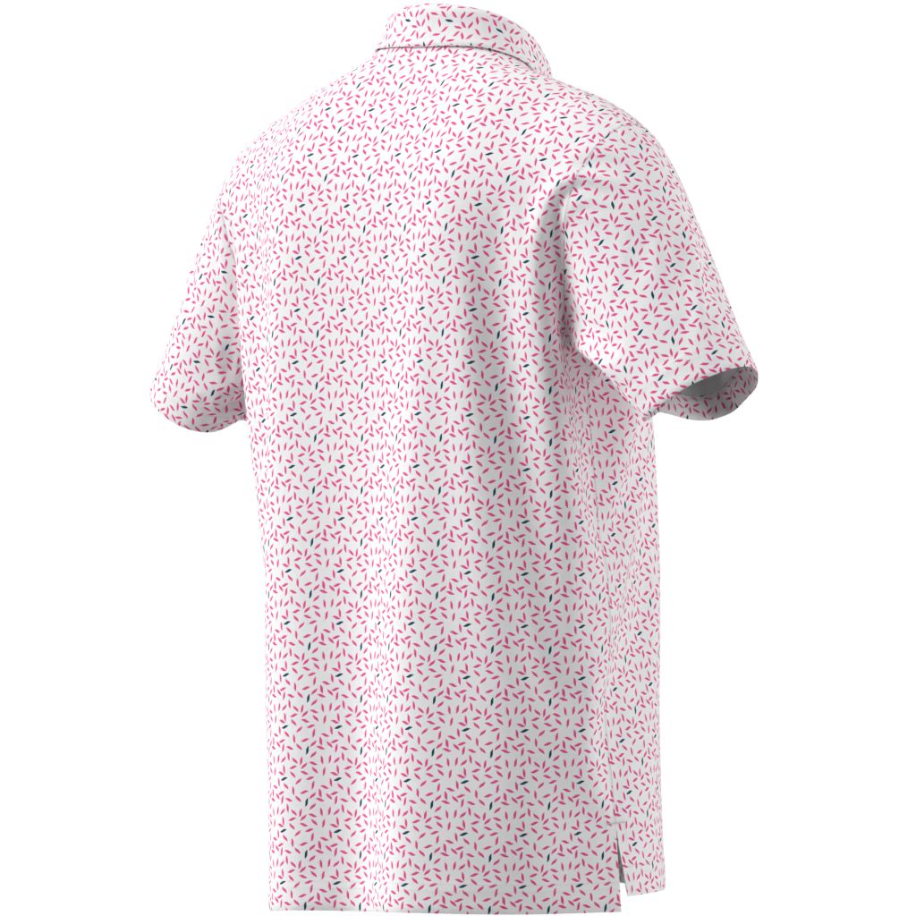 Adidas Polo Imprimé Doux ULTIMATE365+ Rose/Blanc