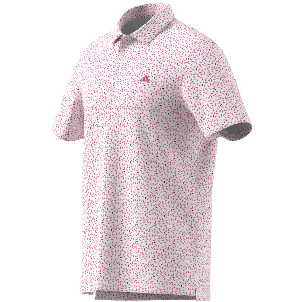 Adidas Polo Imprimé Doux ULTIMATE365+ Rose/Blanc