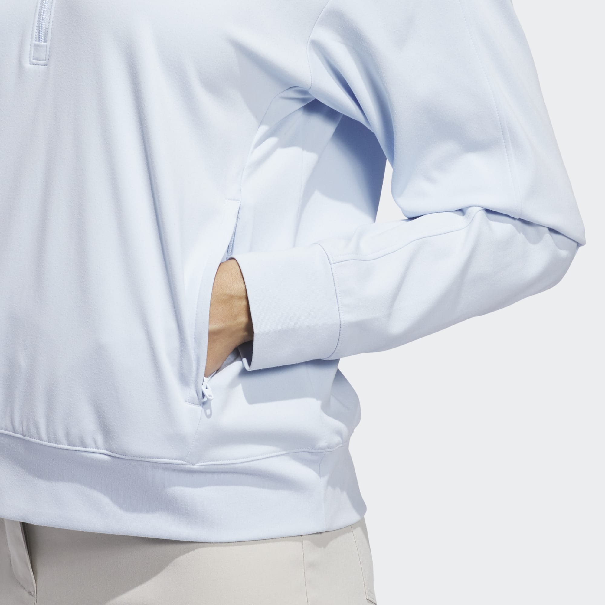 Adidas Pull Femme 1/4 Zip UTL C Bleu Ciel