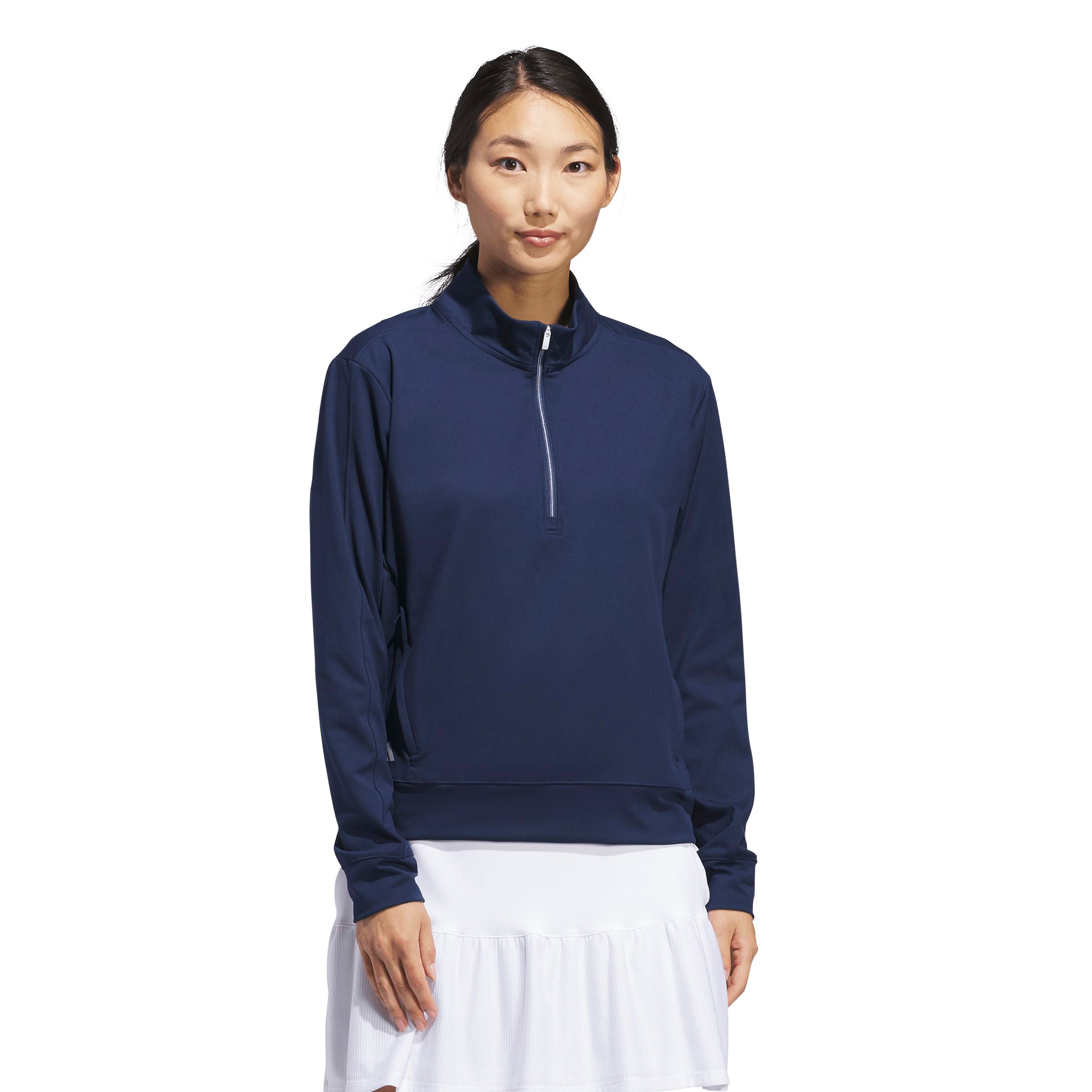 Adidas Pull Femme 1/4 Zip UTL C Bleu Marine