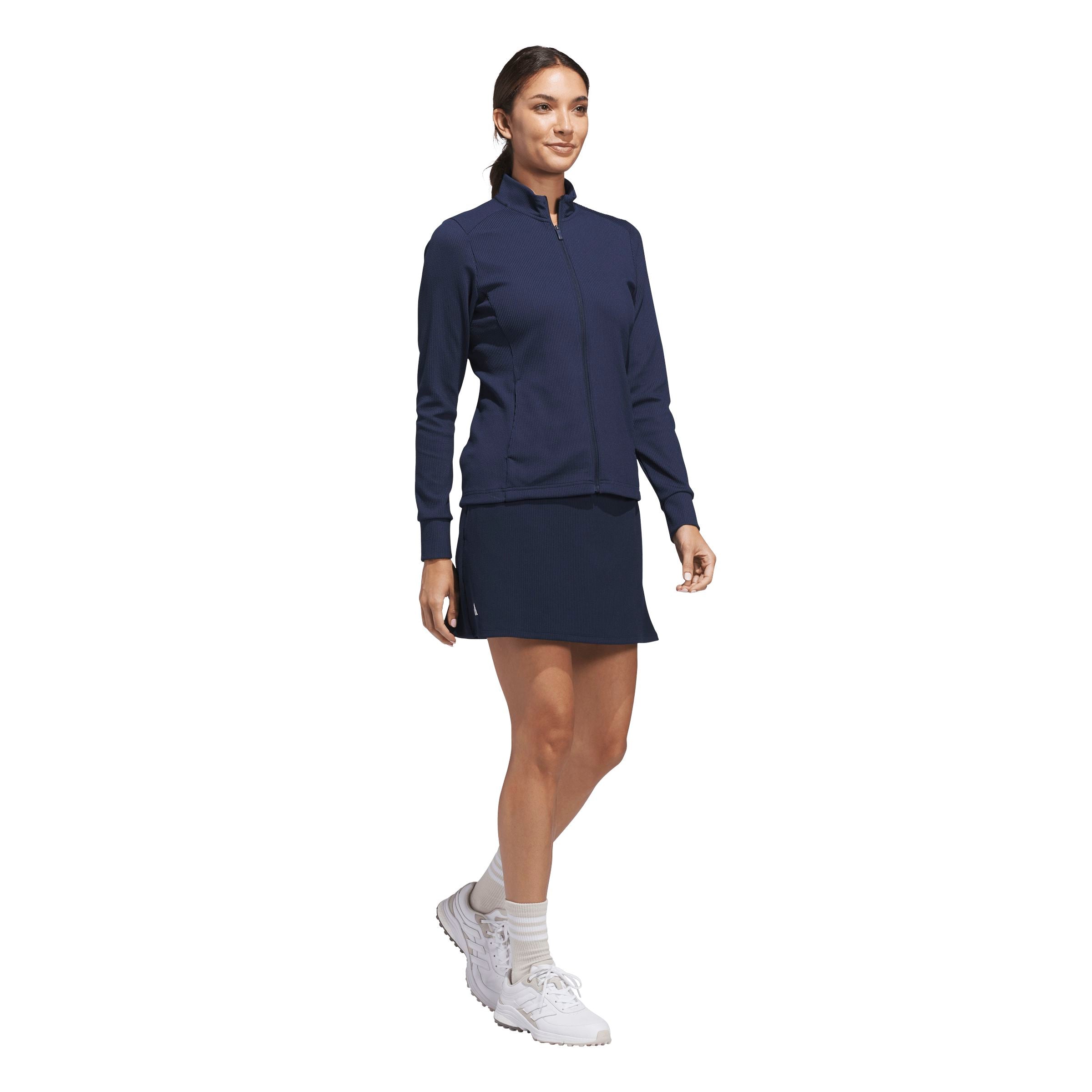 Adidas Veste Femme Texture Performance Bleu Marine