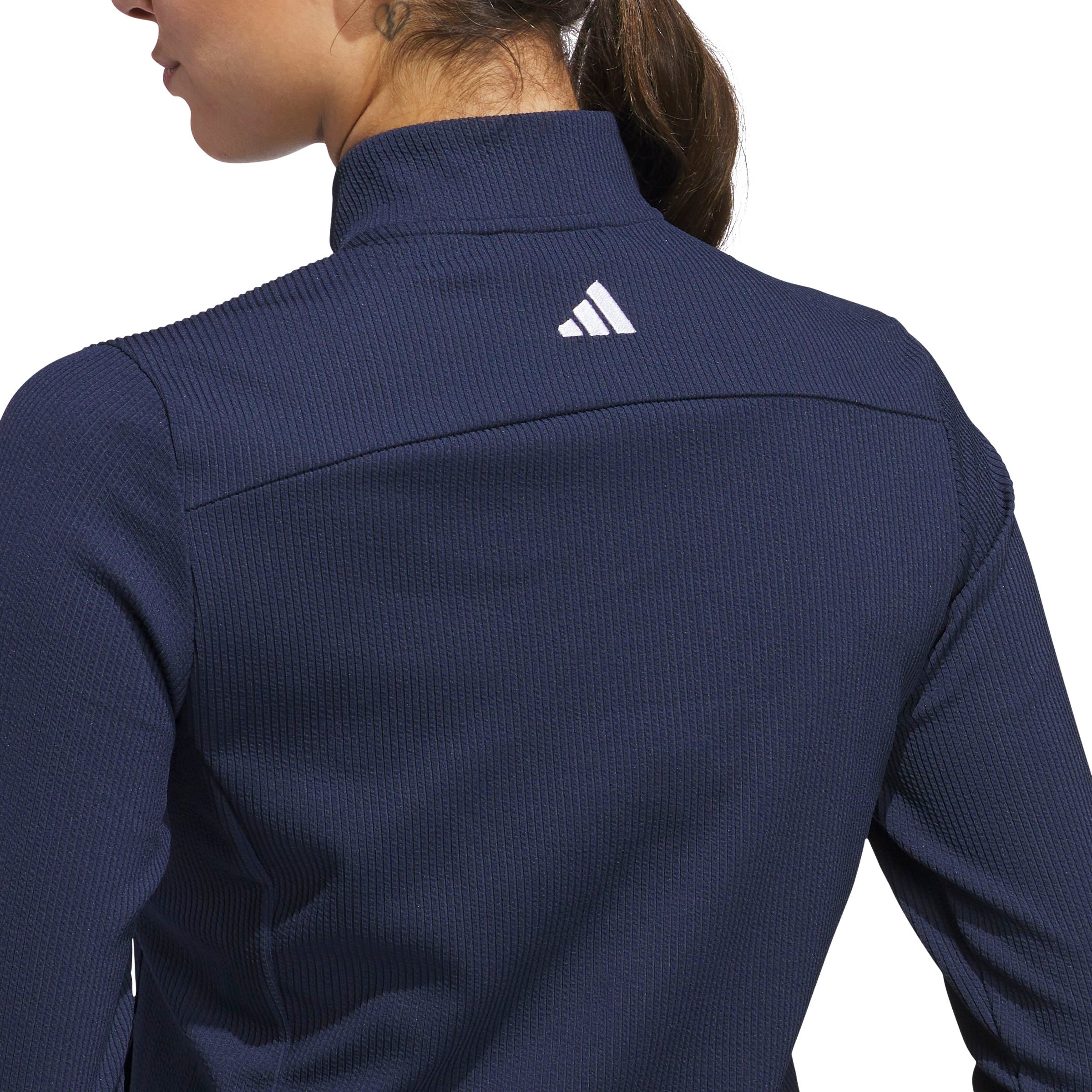 Adidas Veste Femme Texture Performance Bleu Marine