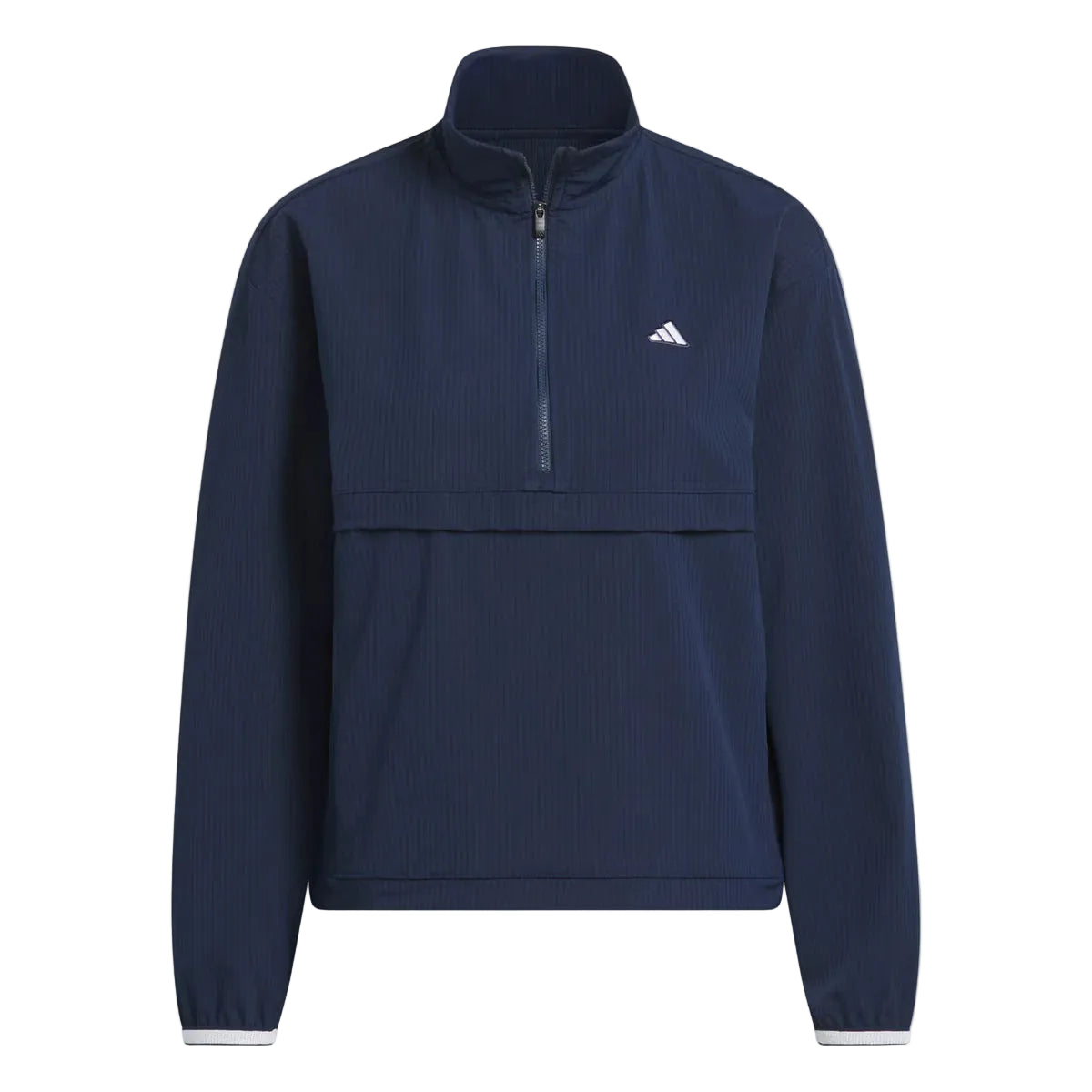 adidas Chaqueta Golf Mujer Demi-Zip Collegiate Azul Marino - GolfCenter.fr
