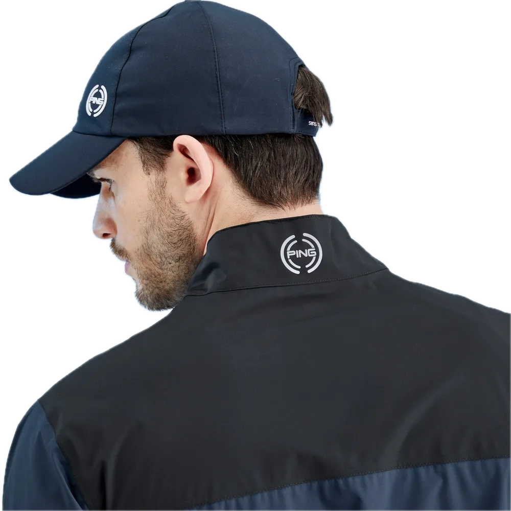 Ping Veste imperméable AquaDrive Bleu Oxford / Noir
