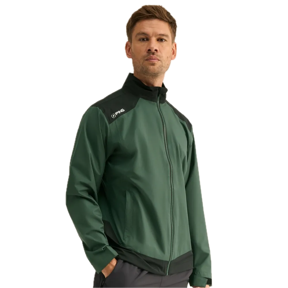 Ping Veste imperméable AquaDrive Vert Forêt / Noir