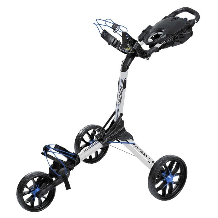 BagBoy Chariot Manuel Nitron Auto-Open Blanc Cobalt