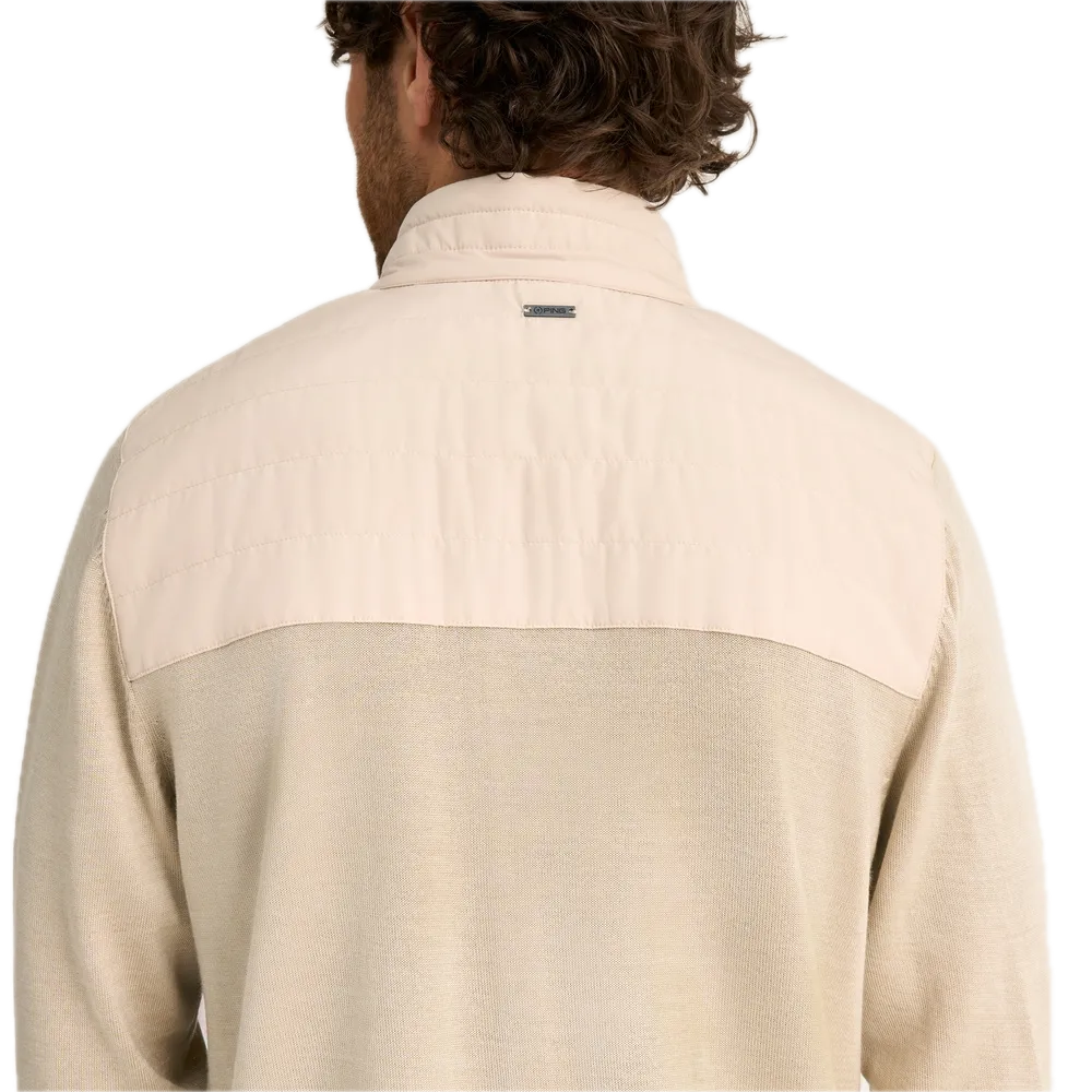 Ping Pull quart-zip Barnaby Beige Sable Chiné