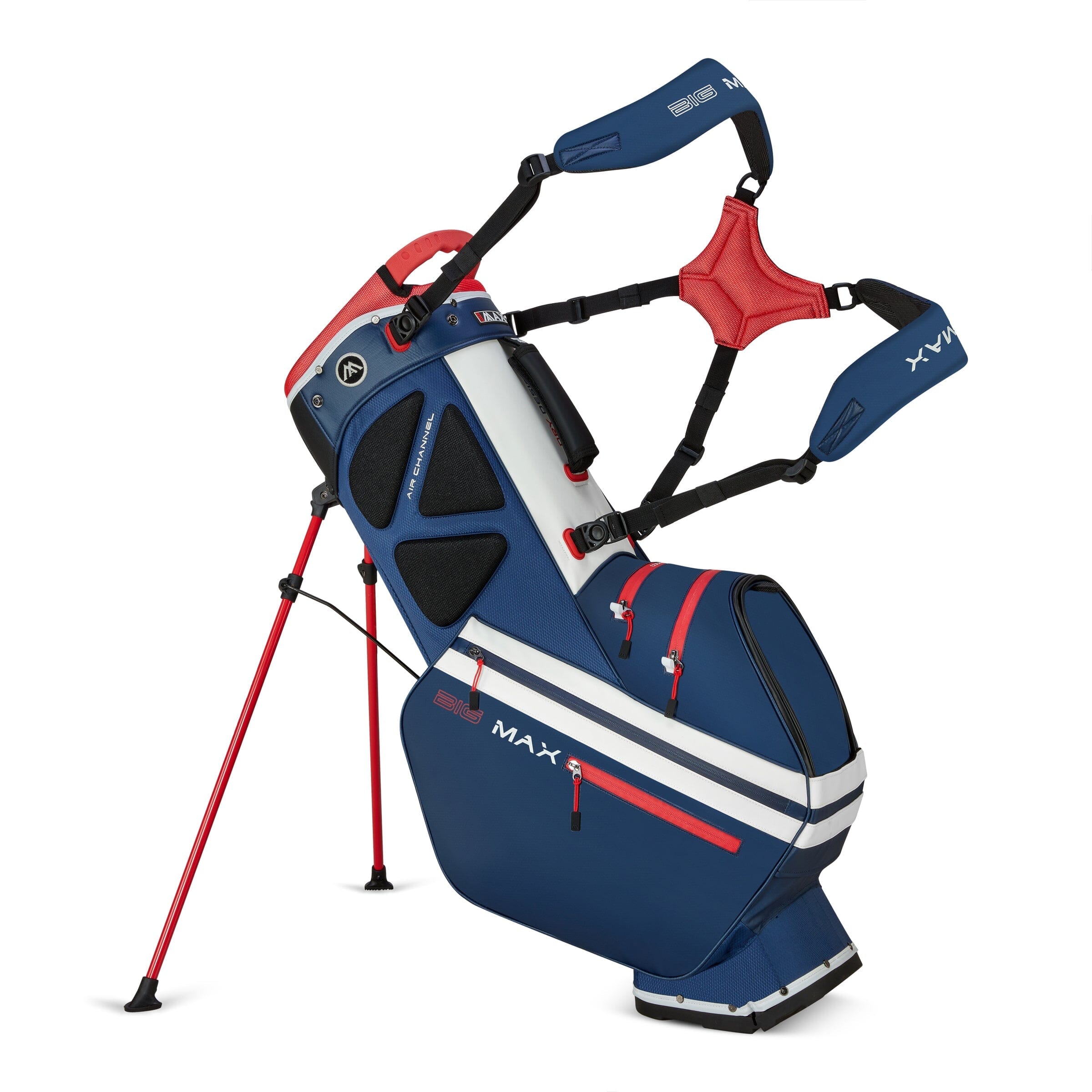 Big Max sac trépied Dri Lite Hybrid Tour 2 Bleu Blanc Rouge
