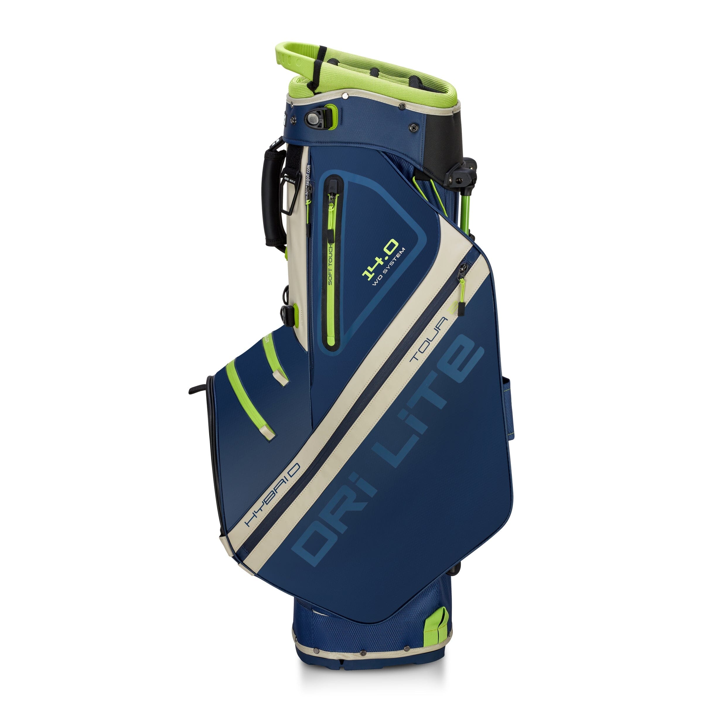 Big Max sac trépied Dri Lite Hybrid Tour 2 Bleu Marine / Vert Lime