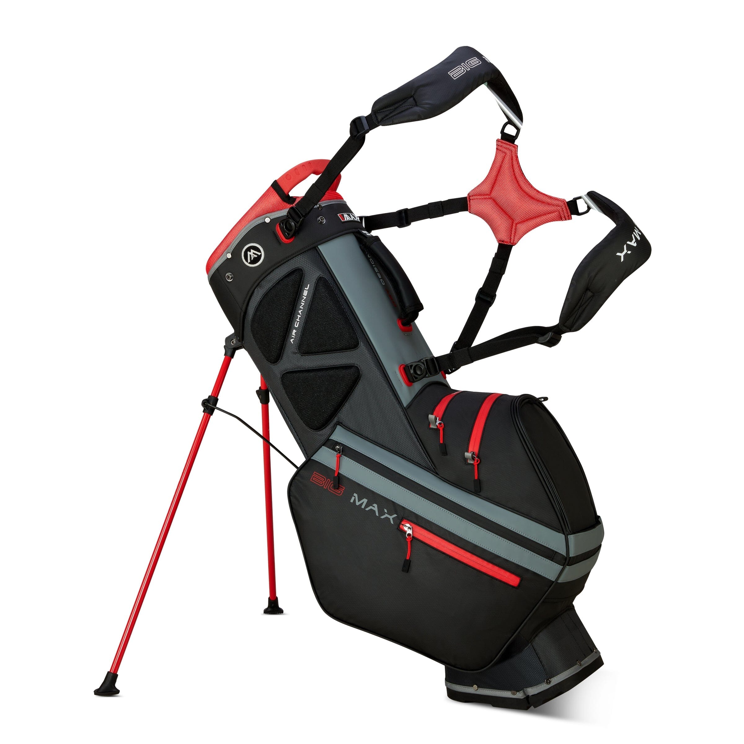 Big Max sac trépied Dri Lite Hybrid Tour 2 Noir Gris Rouge