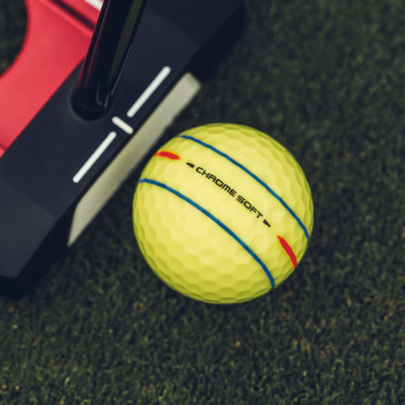 Callaway Balles Chrome Soft 360 Triple Track jaune 2026 (boite de 12)