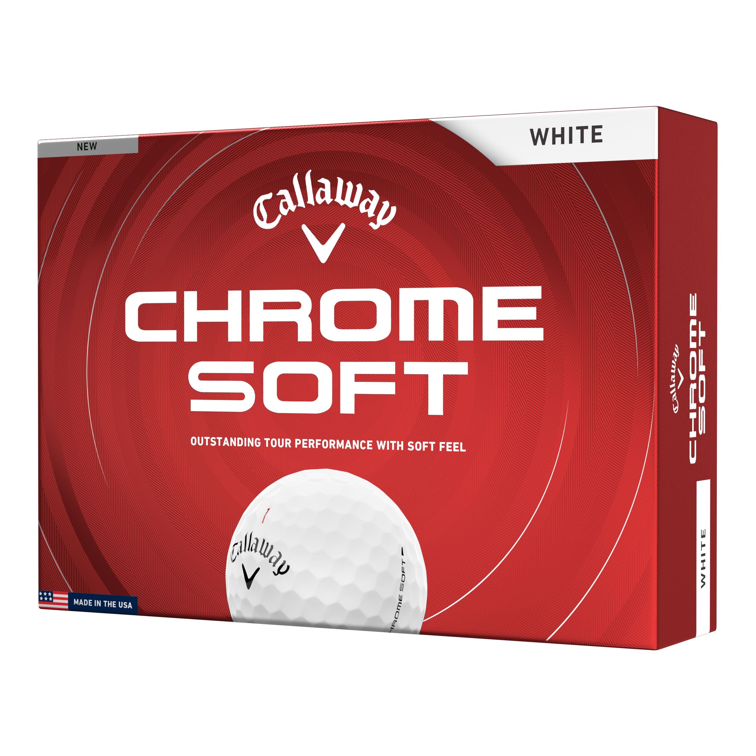 Callaway Balles Chrome Soft Blanche 2026 (Boite de 12)
