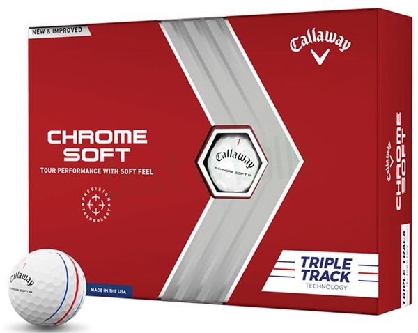 Callaway Balles Chrome Soft (boite de 12) triple track