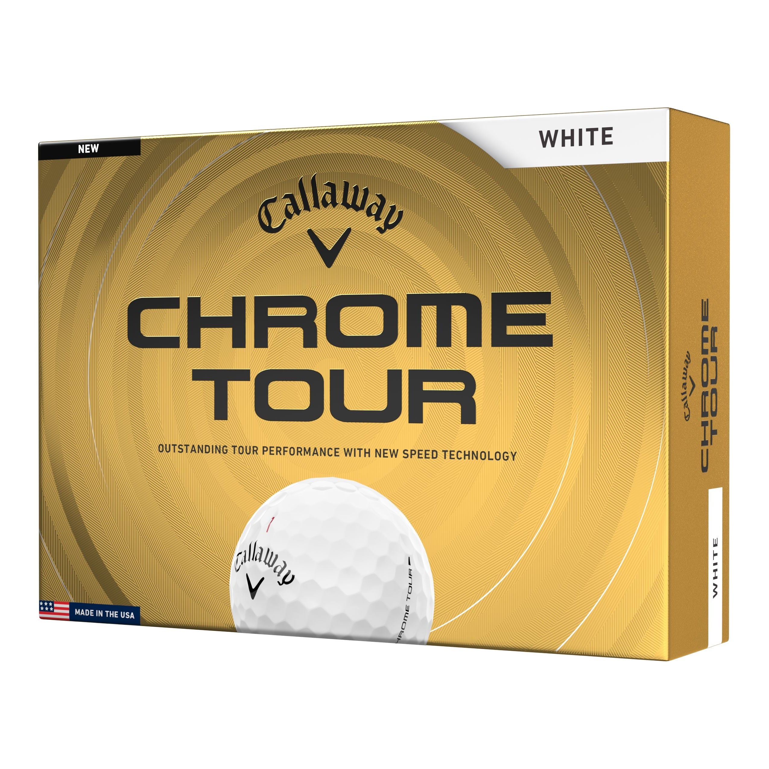 Callaway Balles Chrome Tour Blanche 2026