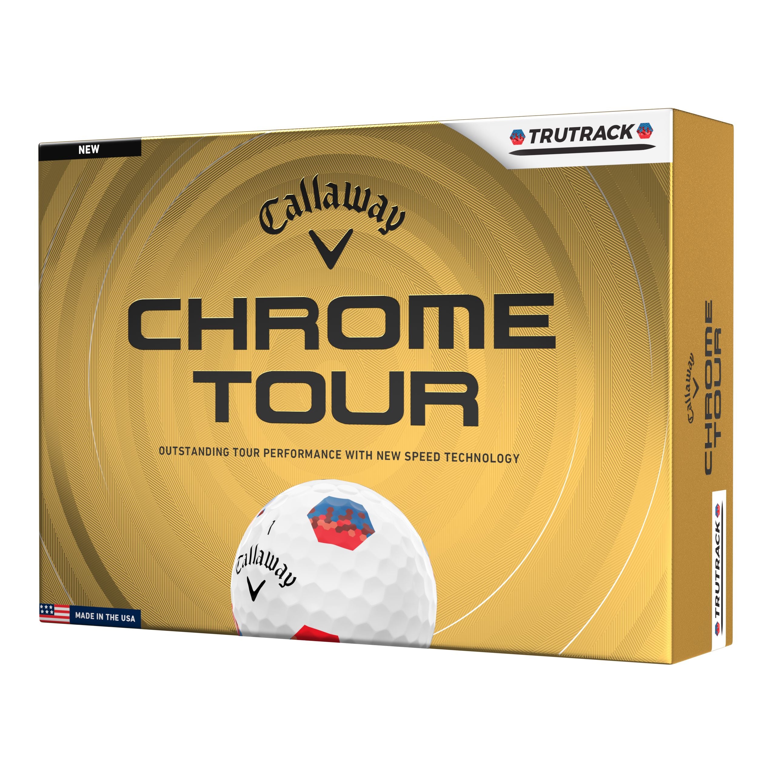 Callaway Balles Chrome Tour Blanche TruTrack 2026