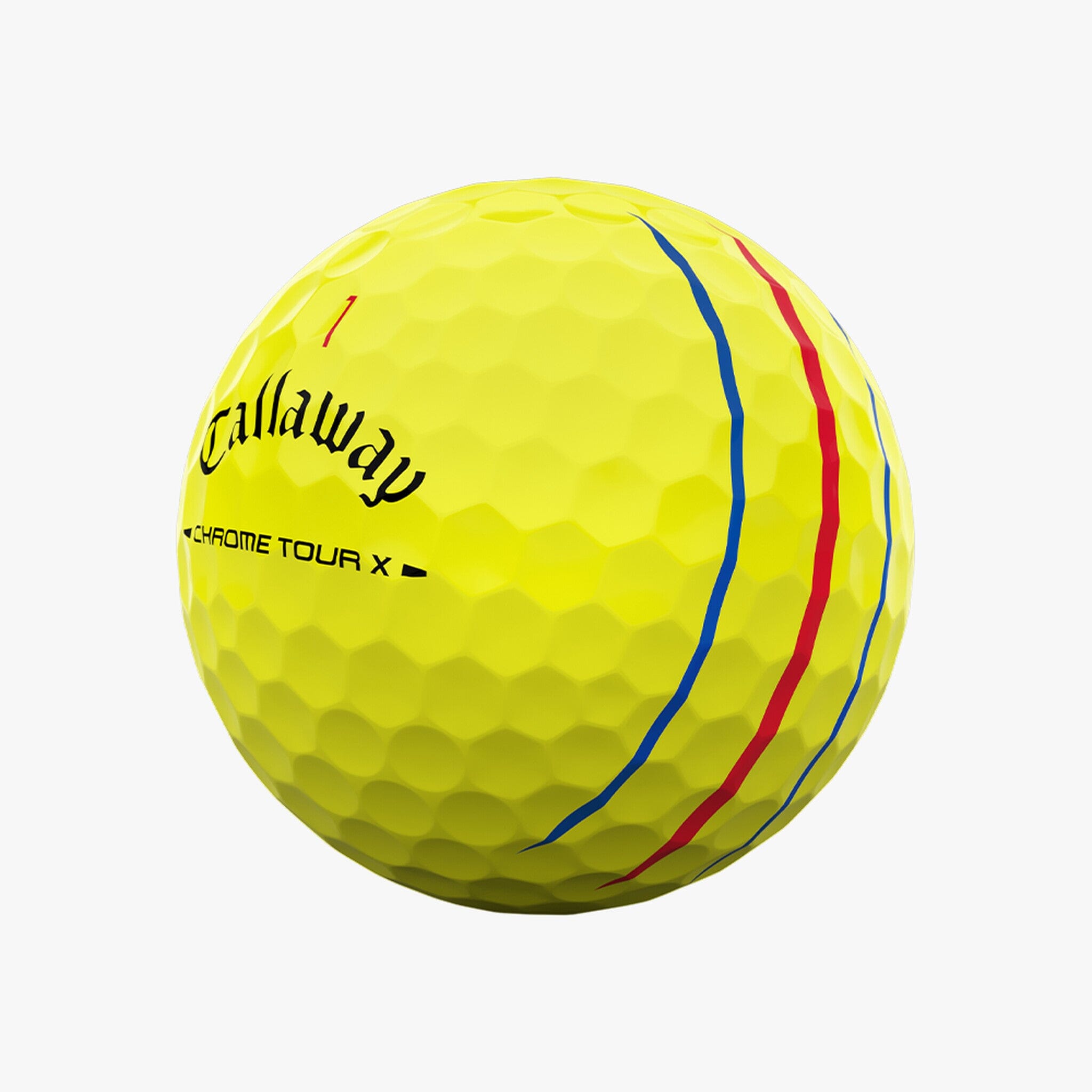 Callaway Balles Chrome Tour X Jaune Triple Track 2025 (boite de 12)
