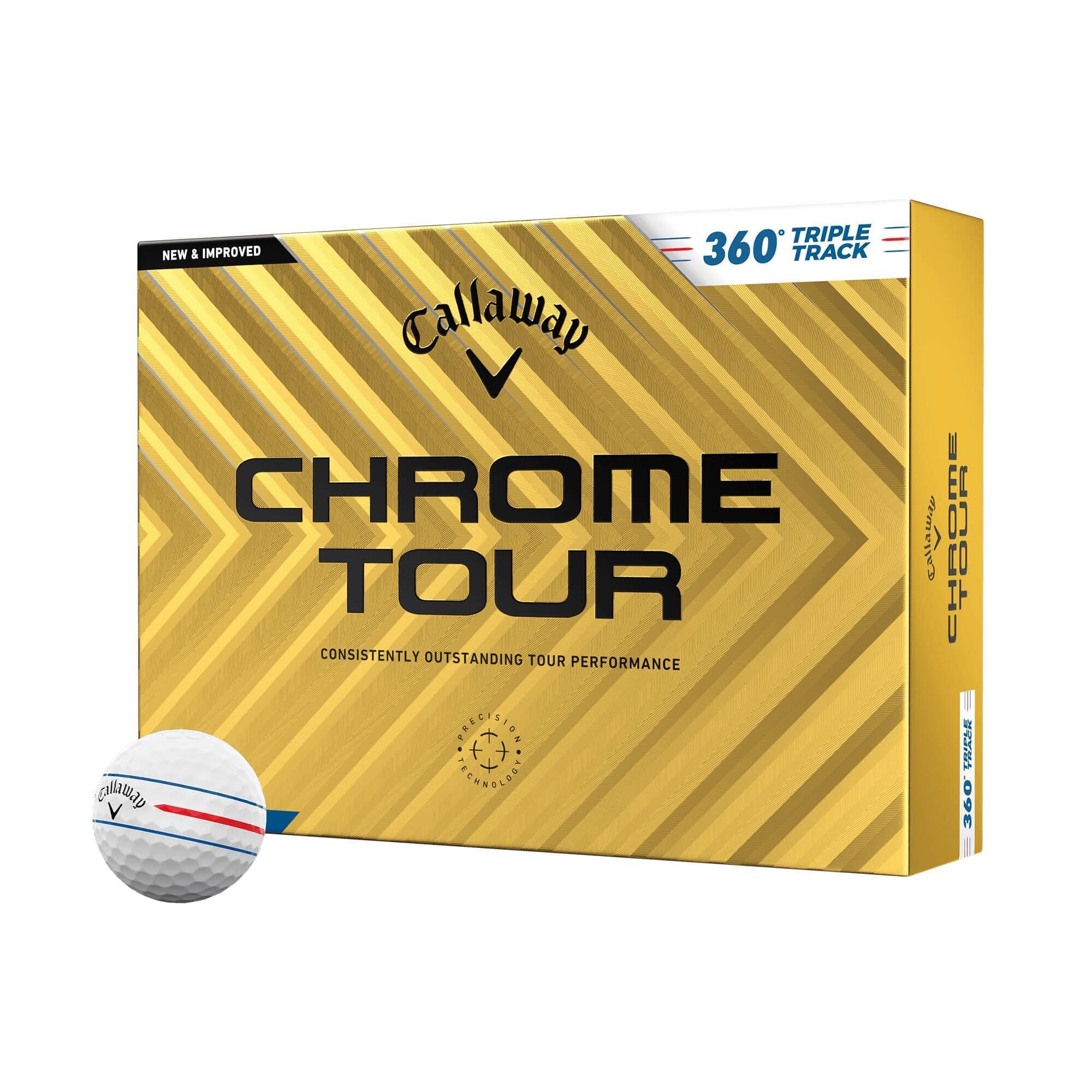 Callaway Balles Chrome Tour triple track 360 2024