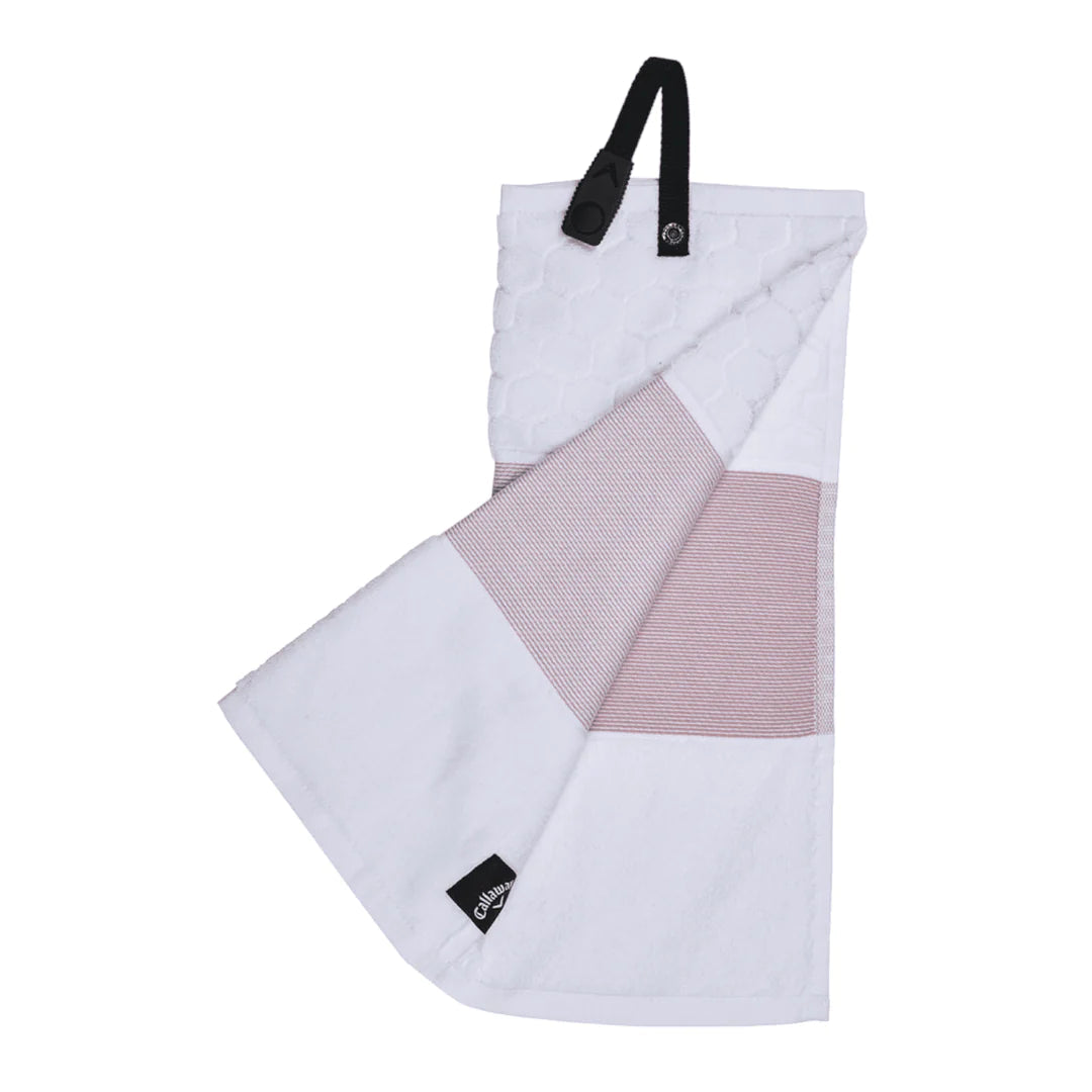 Callaway Golf Serviette Trifold Blanc Mauve