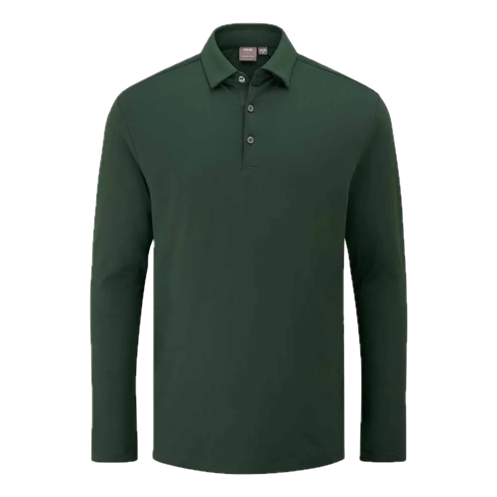 Ping Polo manches longues Demitri Vert Forêt