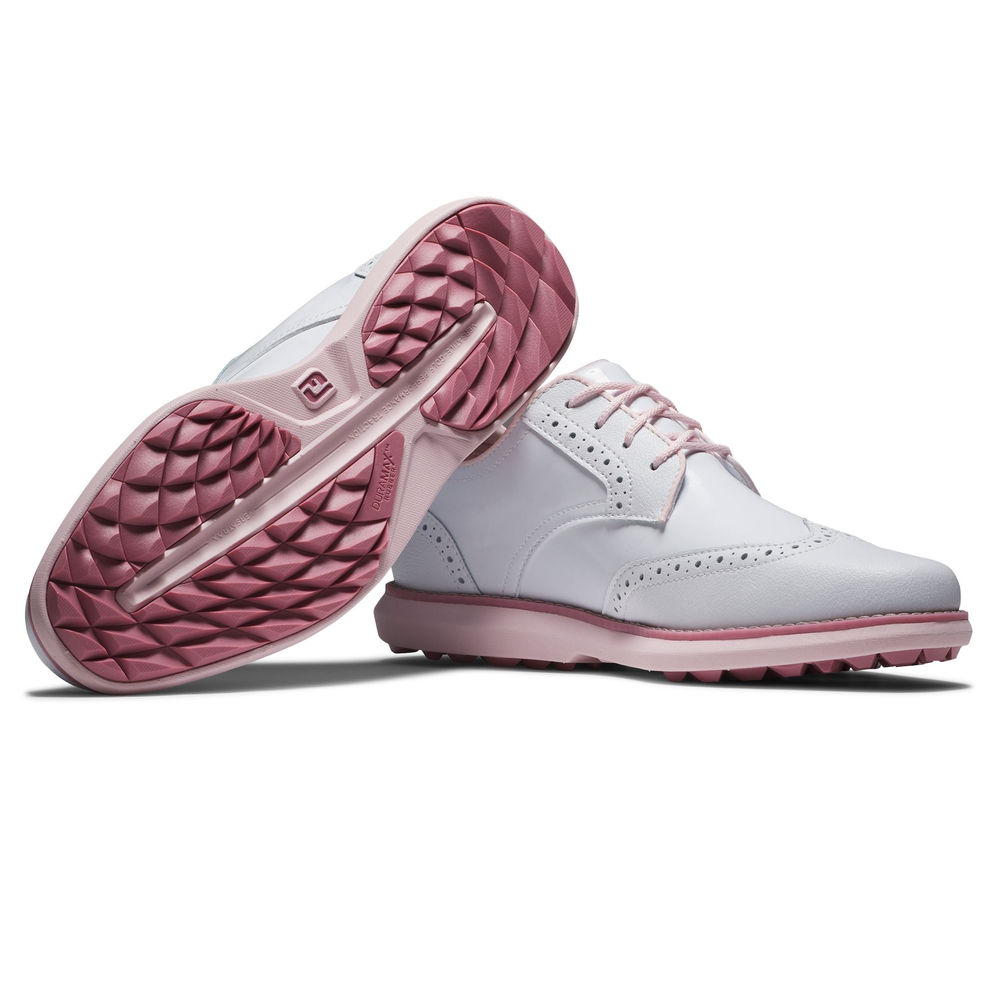 Footjoy Chaussure Femme sans crampon Traditions white pink