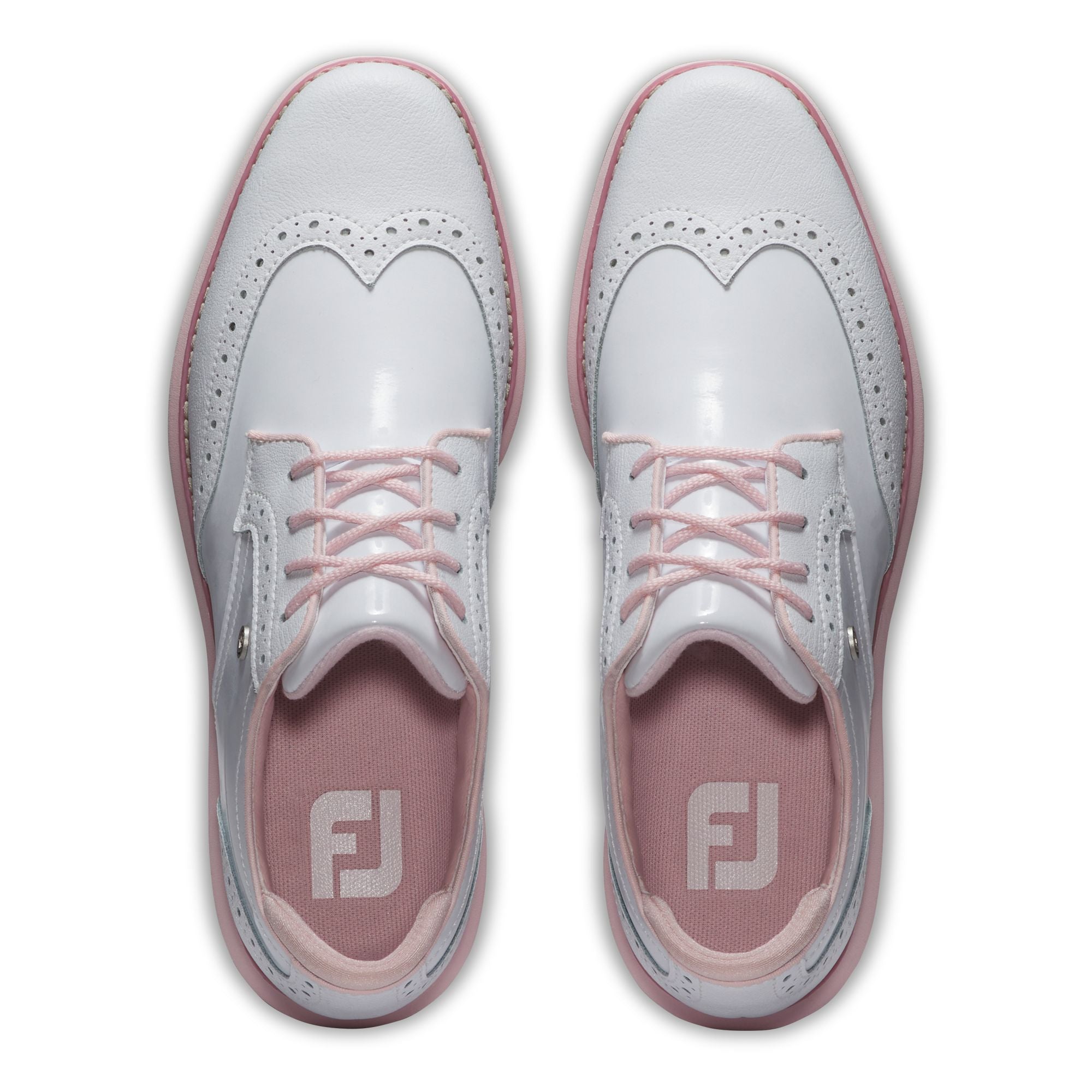 Footjoy Chaussure Femme sans crampon Traditions white pink