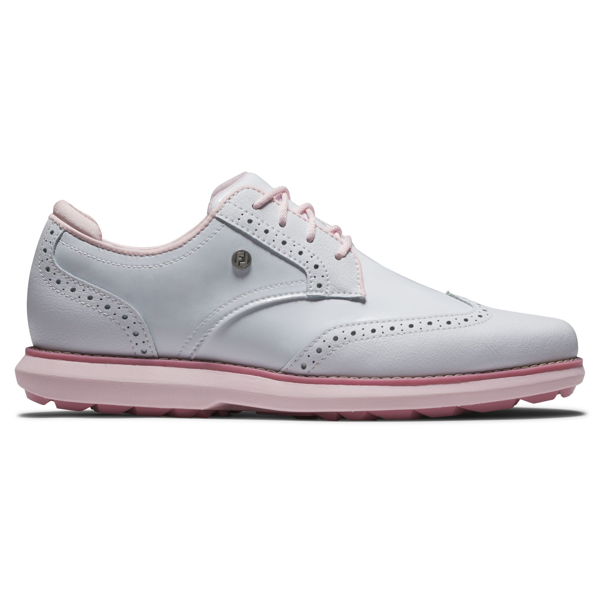 Footjoy Chaussure Femme sans crampon Traditions white pink