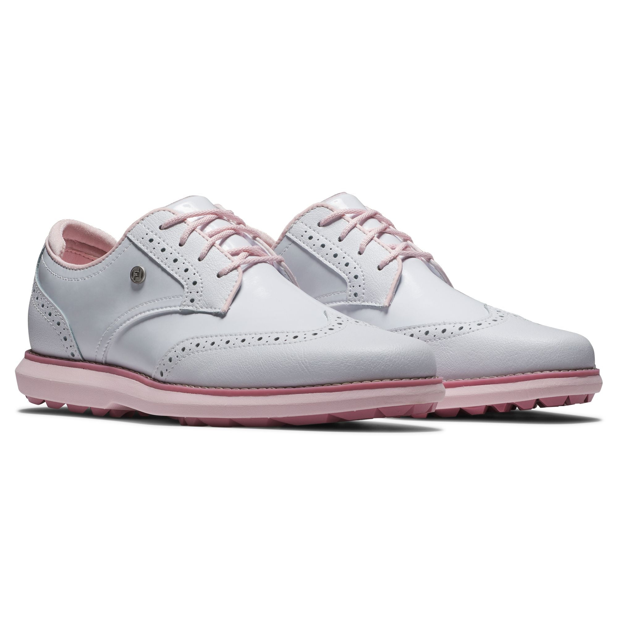 Footjoy Chaussure Femme sans crampon Traditions white pink