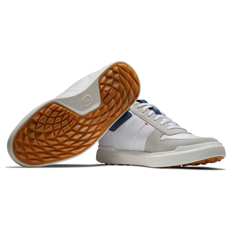 Footjoy Chaussures de golf Contour casual White grey 2024 Chaussures homme FootJoy