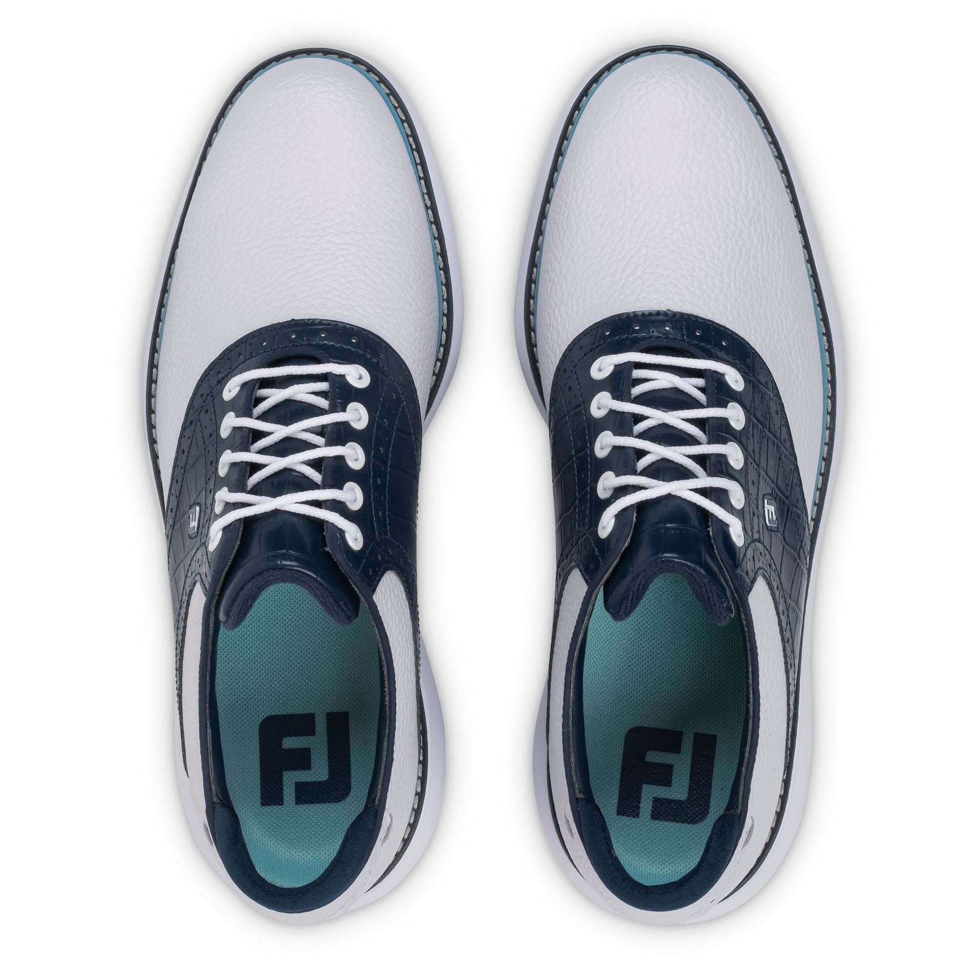 FootJoy Chaussures Traditions Blanc Marine Bleu