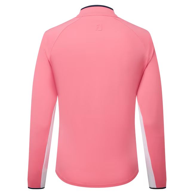 Footjoy polo 1/4 ZIP manches longues anti uv femme rose