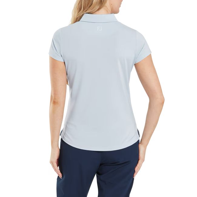 Footjoy polo femme en fil d'Écosse bleu claire