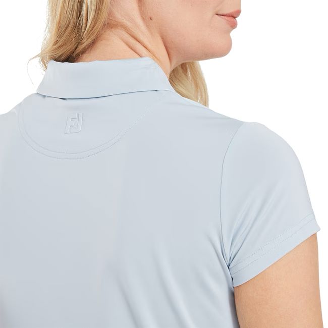 Footjoy polo femme en fil d'Écosse bleu claire