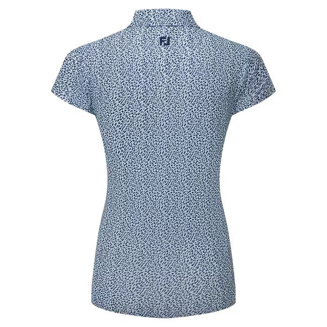 Footjoy polo femme en fil d'Écosse manches courtes imprimé animal