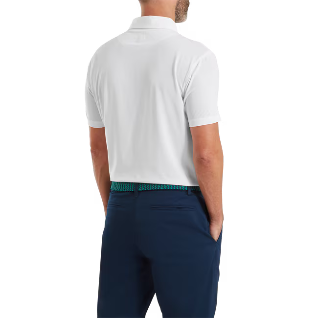 Footjoy Polo Fil d’Écosse Uni Blanc