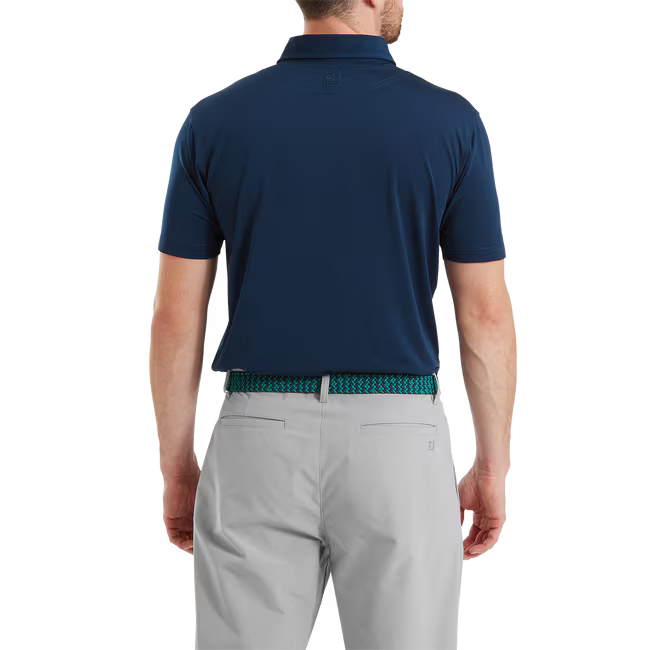 Footjoy Polo Fil d’Écosse Uni Bleu Marine