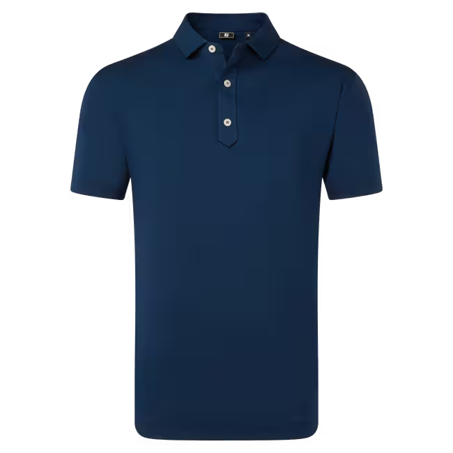 Footjoy Polo Fil d’Écosse Uni Bleu Marine