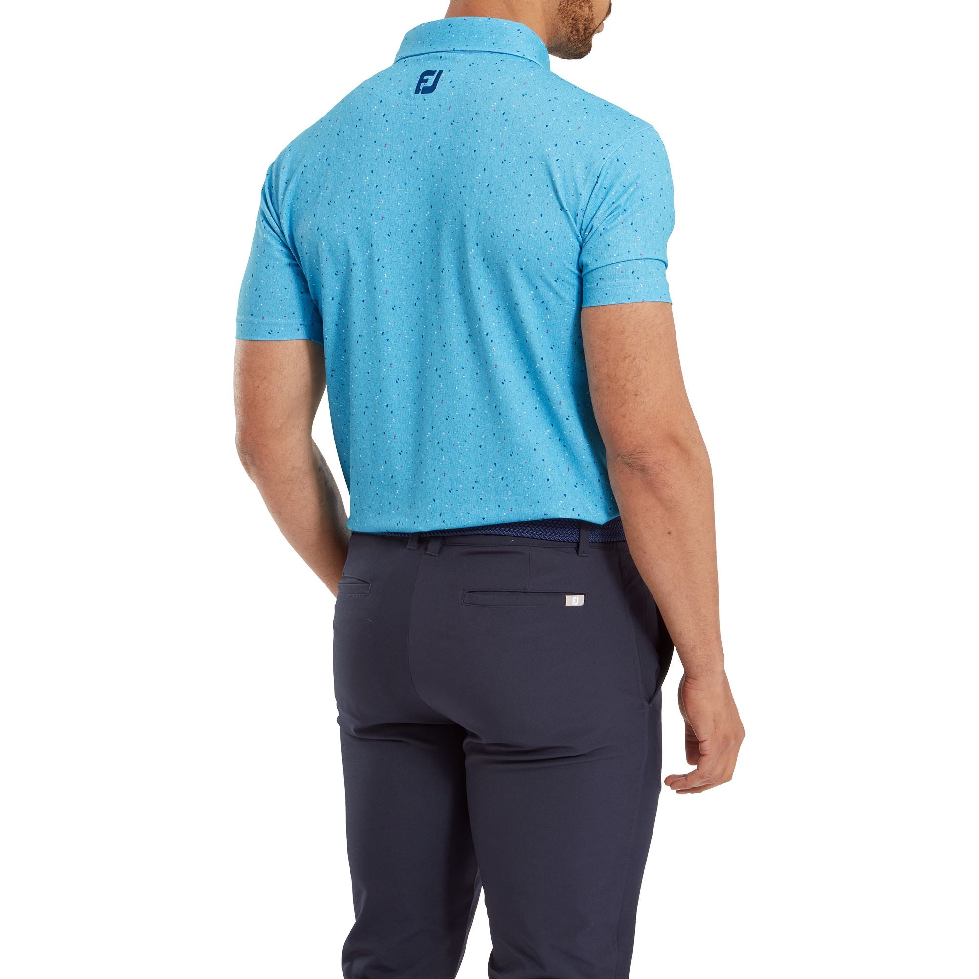Footjoy Polo Golf Tweed Texture Blue Sky