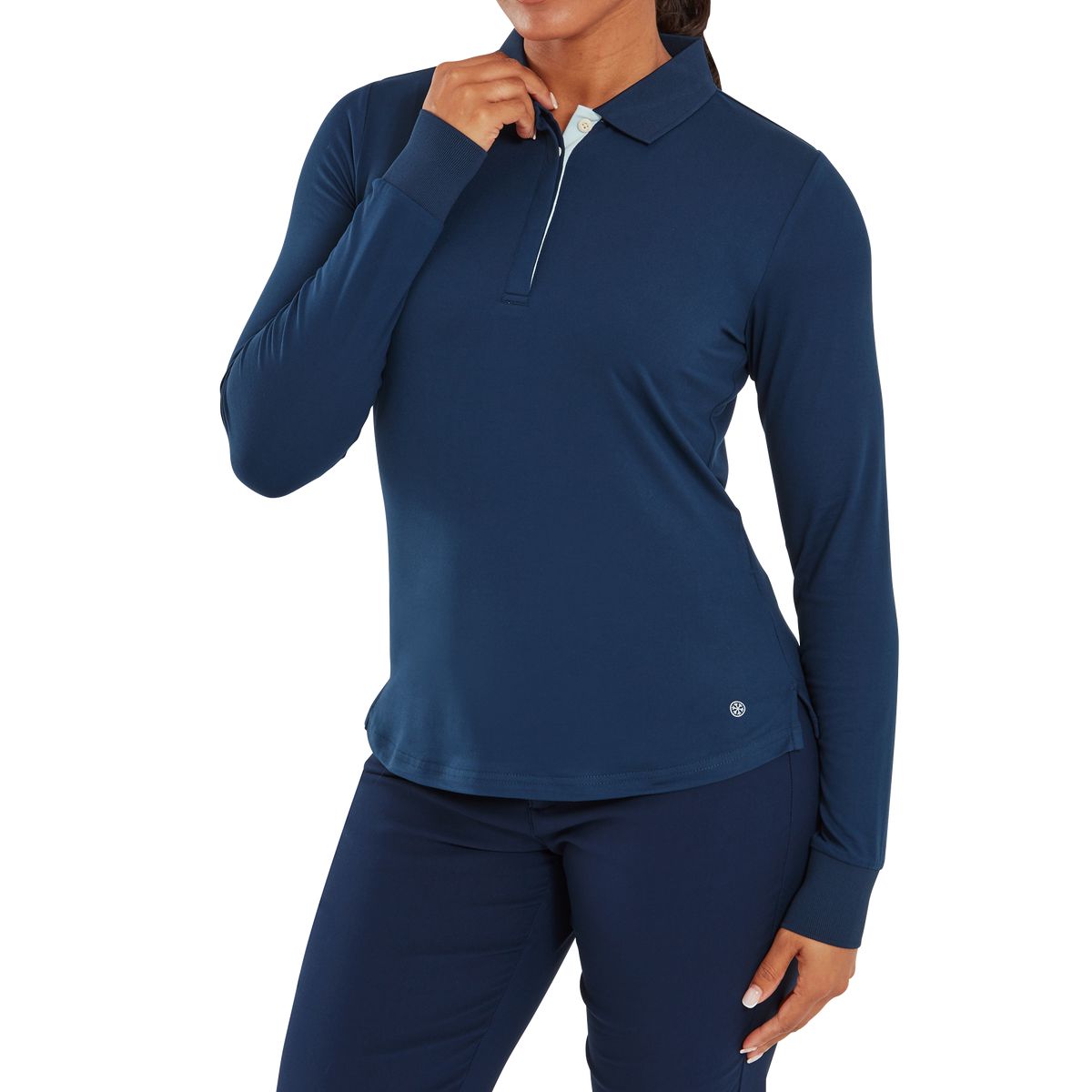 FootJoy Polo Manches Longues ThermoSeries Femme Bleu Marine