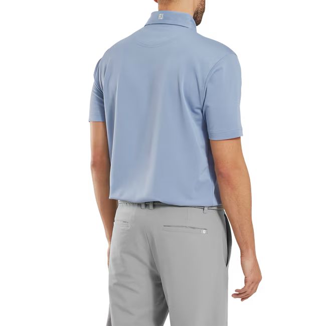Footjoy polo Pique uni Bleu ciel