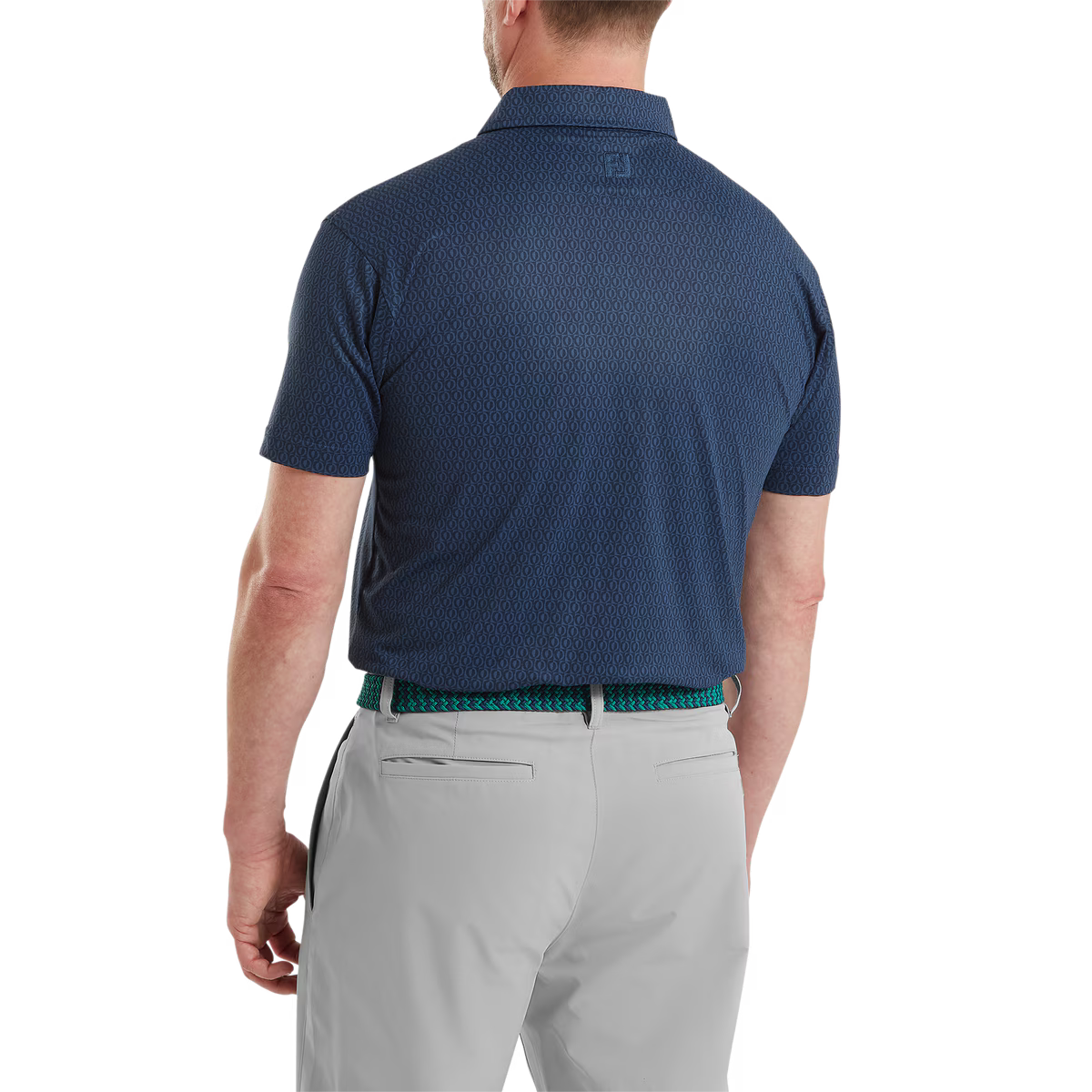 Footjoy Polo Stretch Piqué Motifs Géométriques Navy