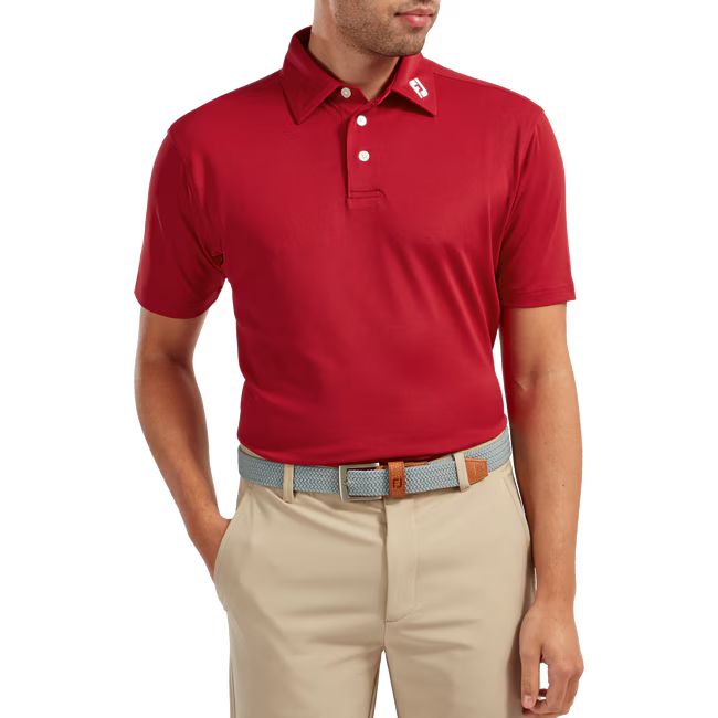 Footjoy Polo Stretch Piqué Rouge